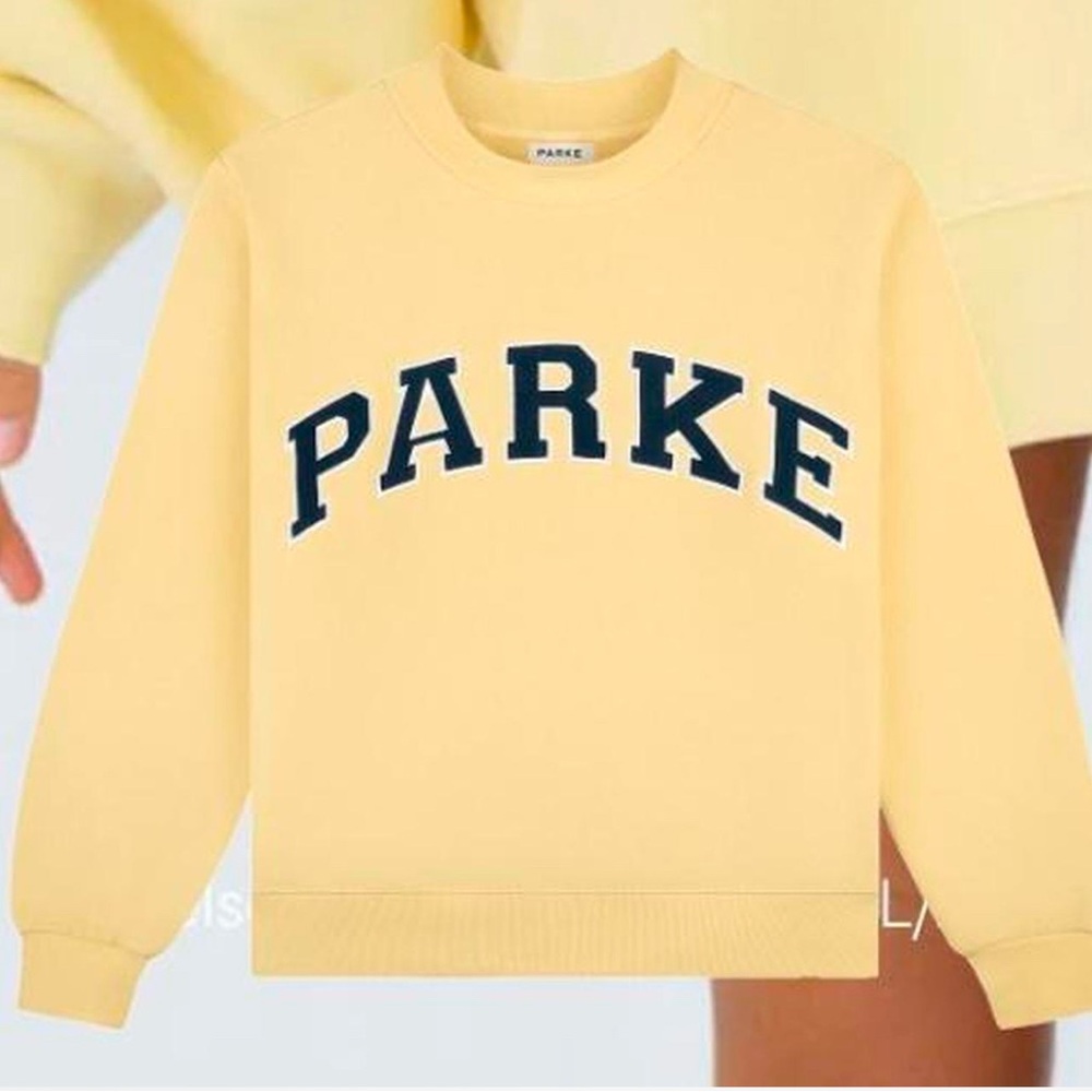 Parke Yellow Mockneck Sweatshirt